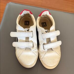 Veja Kids Sneakers with White and Red Accents